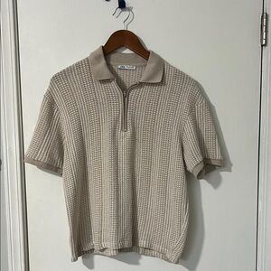 Zara Kids Beige Polo Shirt